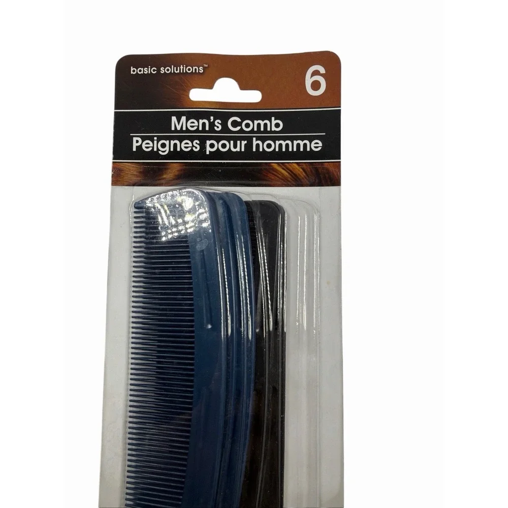 Basic‎ Solutions Comb Set NEW Hair Mustache Beard Grooming 4 3/4 Inches